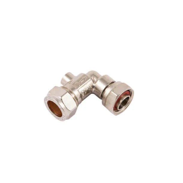 15mm x 1/2″ BSP Compression Angled Isolation Valve & Tap Connector Chrome | 392410 | Fairspot UK