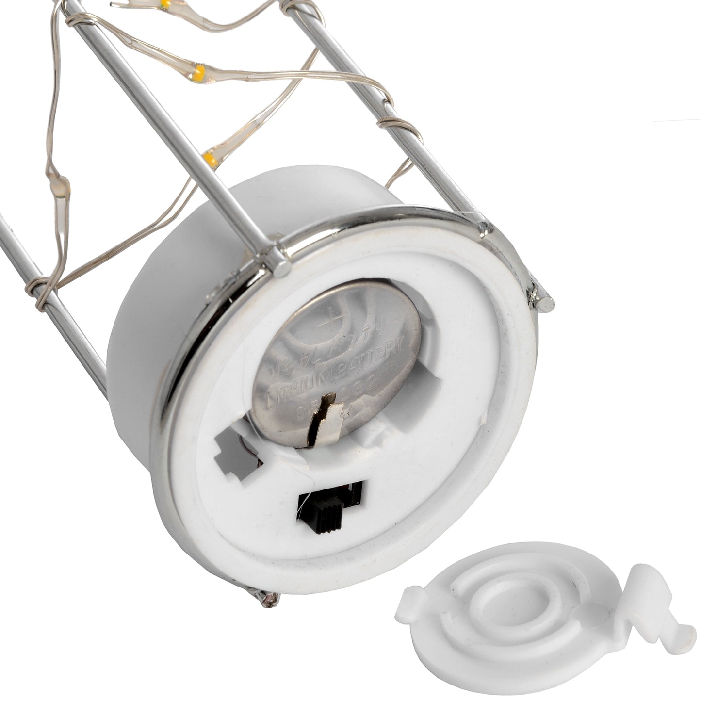 Frosted Glass Lantern with Rope Detail and Interior LED - Fairspot UK