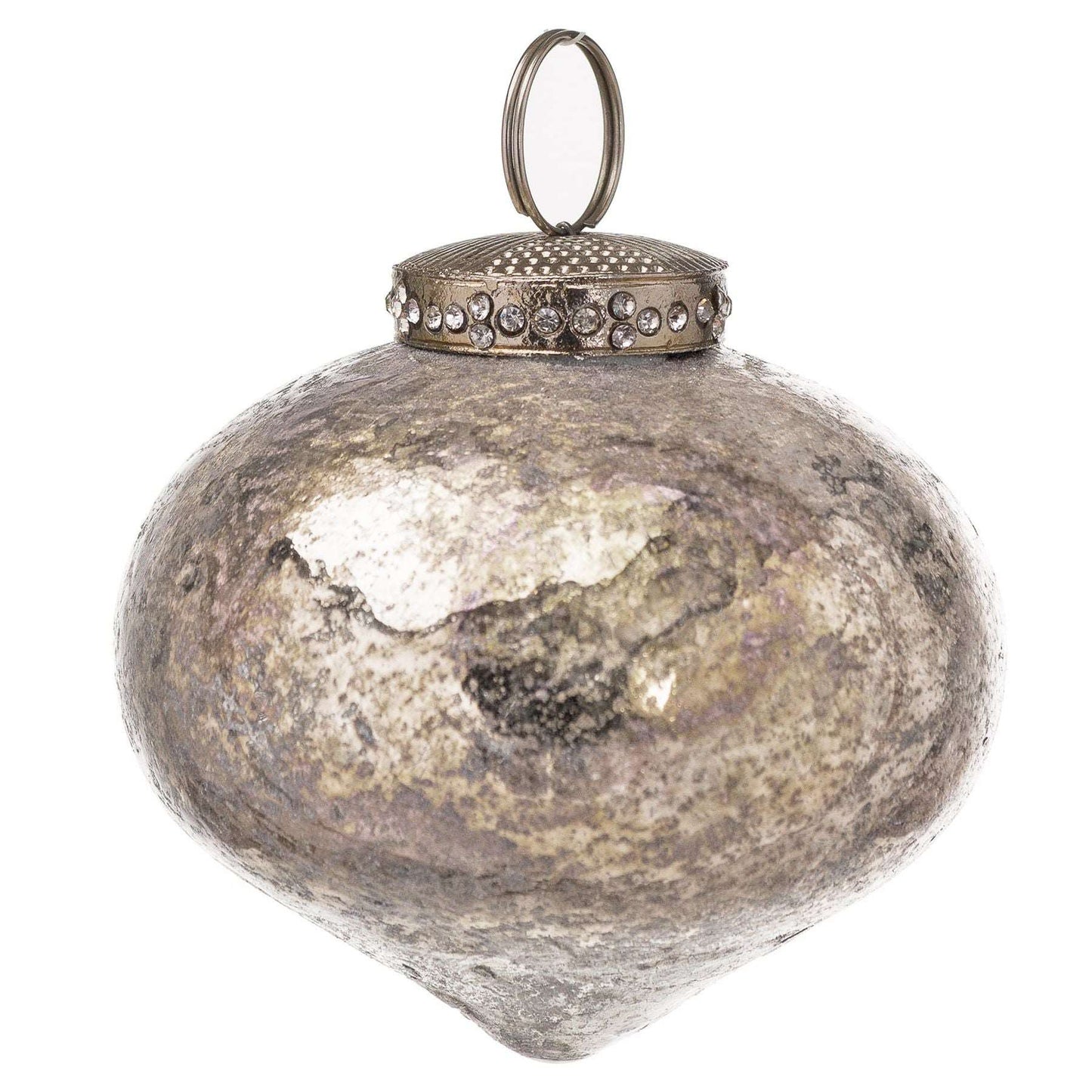 The Noel Collection Burnished Bulbous Christmas Bauble - Fairspot UK