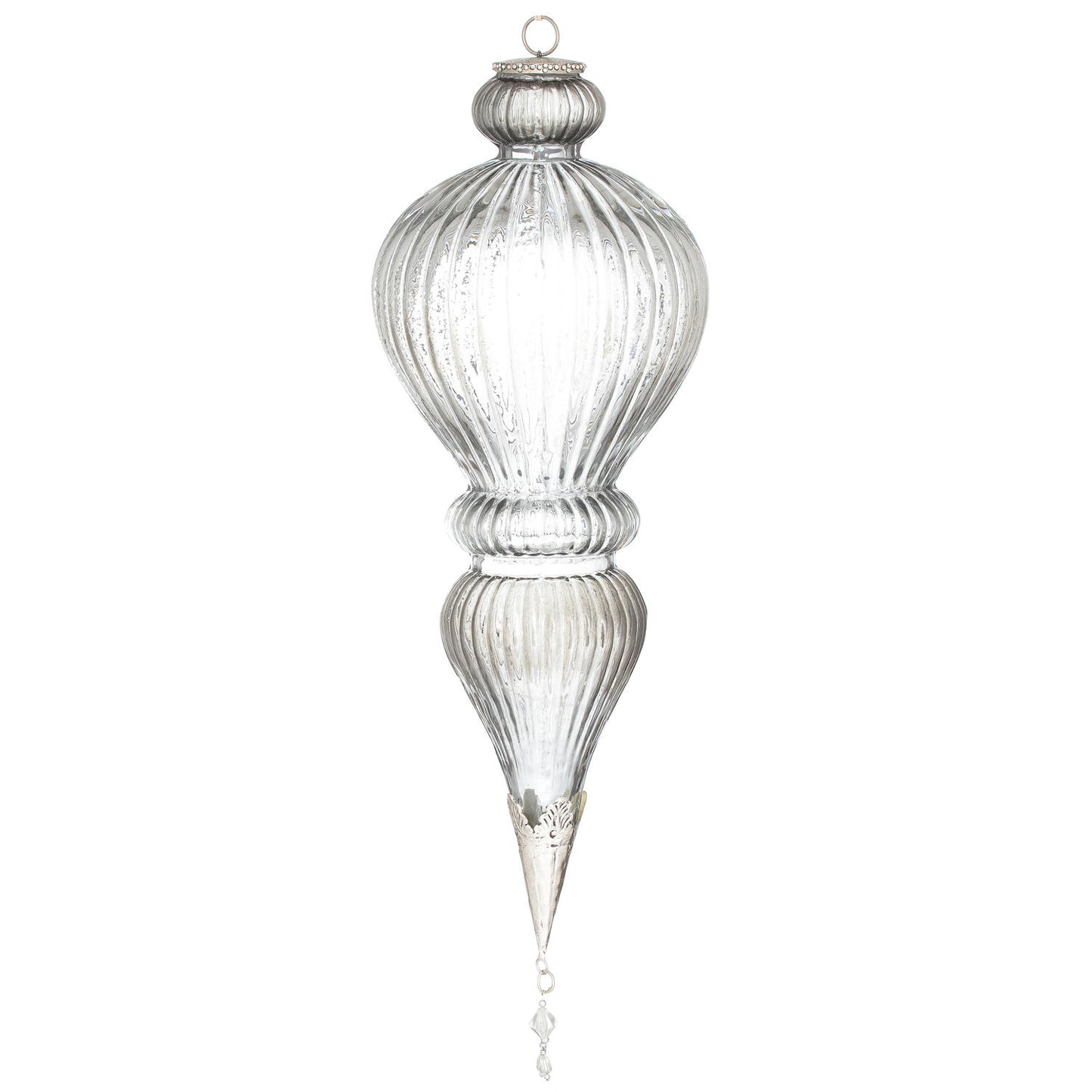 The Noel Collection Smoked Midnight Giant Jewel Drop Bauble - Fairspot UK