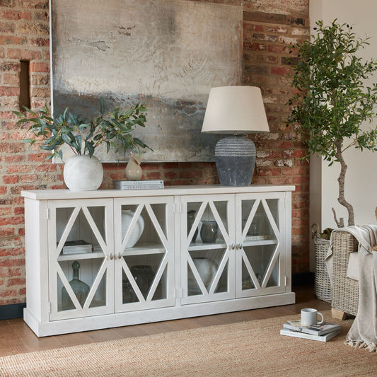 Stamford Plank Collection Four Door Sideboard | Fairspot UK