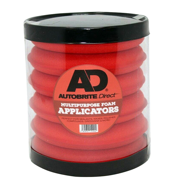 Autobrite AUTOBRITE DIRECT Red Multipurpose Foam Applicators (6 Pack) - Fairspot UK