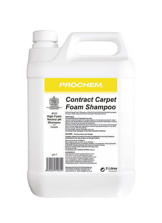 Prochem Contract Carpet & Rug Shampoo 5L - Fairspot UK
