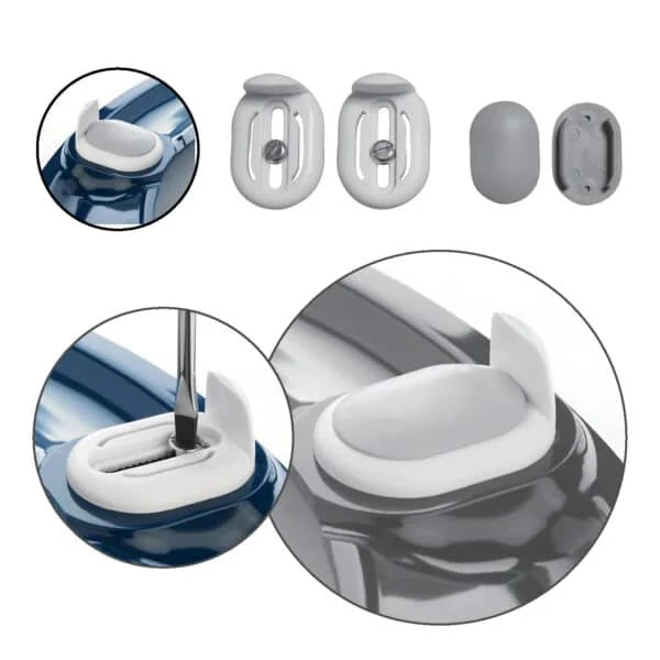 Celmac Celeste Plus Anti Slip Single Flap Toilet Seat Steel Hinges White | SCK51WY | Fairspot UK