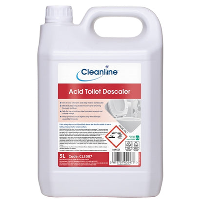 Cleanline Acid Toilet Descaler 5 Litre - Fairspot UK