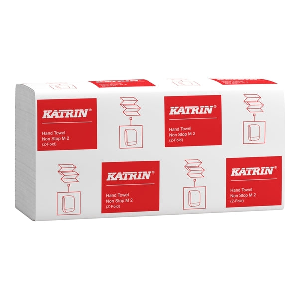 Katrin Z-Fold Paper Towels Non-Stop Medium 2-Ply Handy Pack 160 Sheet (Case of 4000) | 61617 - Fairspot UK