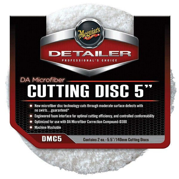 Meguiars Detailer DA Microfiber Cutting Disc 5" (2pcs) - Fairspot UK