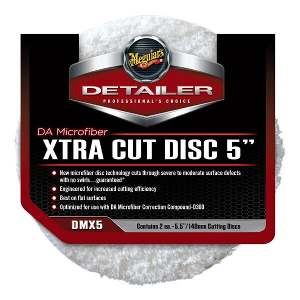 Meguiars Detailer DA Microfiber XTRA Cut Disc 5" (2pcs) - Fairspot UK