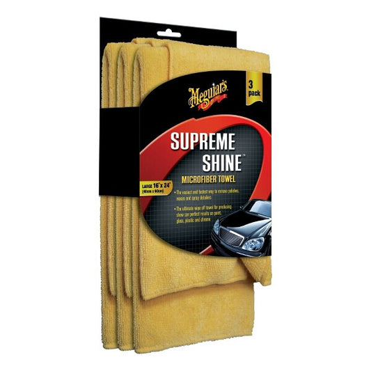 Meguiars Supreme Shine Microfiber Towels (3pcs) - Fairspot UK
