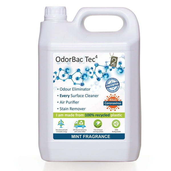 OdorBac Tec4 Odour Eliminator & Cleaner Mint Fragrance 5 Litre - Fairspot UK