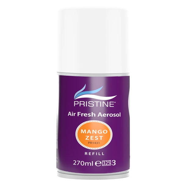 PRISTINE Air Fresh Aerosol Refill Mango Zest 270ML - Fairspot UK