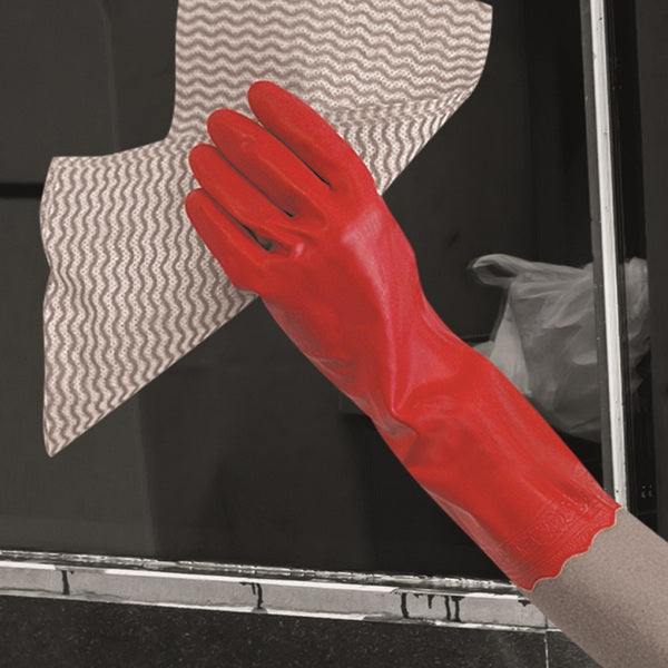 Pura Mediumweight PVC Glove EN374 Red - Fairspot UK