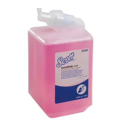 Scott Essential Everyday Use Foam Hand Cleanser Refill Cassettes Pink 1 Litre (Case of 6) | 6340 - Fairspot UK