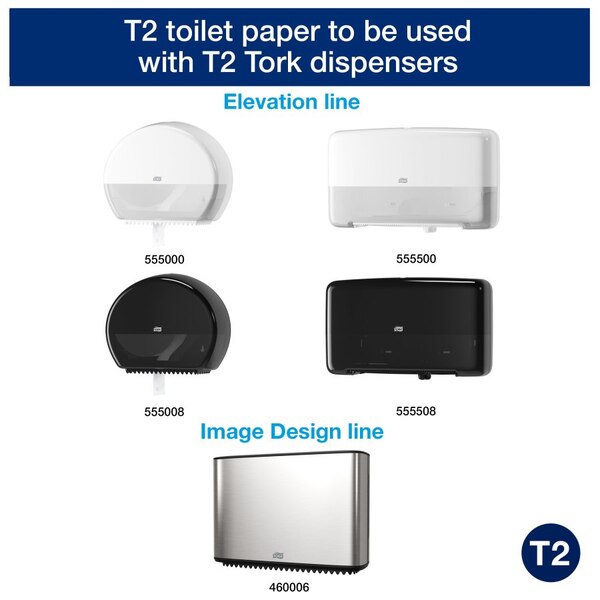Tork 120238 Mini Jumbo Toilet Roll Advanced 2 1/4" Core 170M | 120238 | Fairspot UK