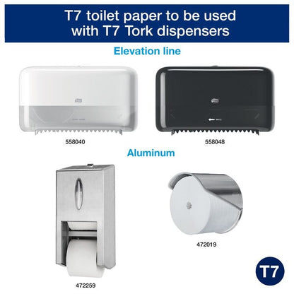 Tork Coreless Mid-Size Toilet Roll Advanced 2 Ply 103.5M (Case 36) | 472199 | Fairspot UK