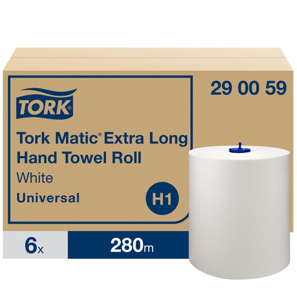 Tork Matic Extra Long Paper Hand Towels White 280M (Case of 6) | 290059 - Fairspot UK